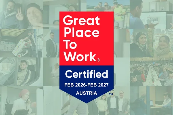 Great Place to Work zertifiziert, Februar 2026 bis Februar 2027, Österreich